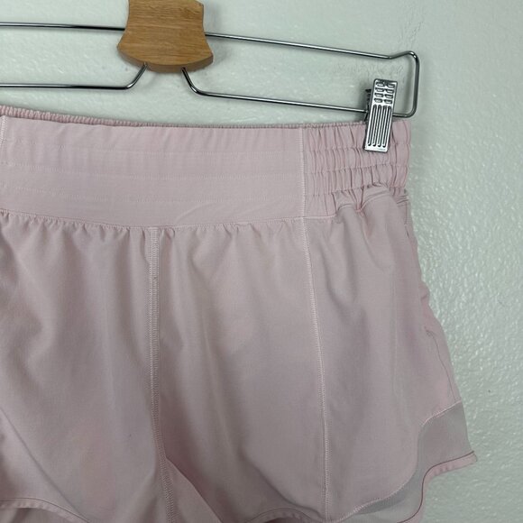 Lululemon Hotty Hot High-Rise Lined Short 2.5" 8 Strawberry Milkshake Mesh Swift - Picture 5 of 10